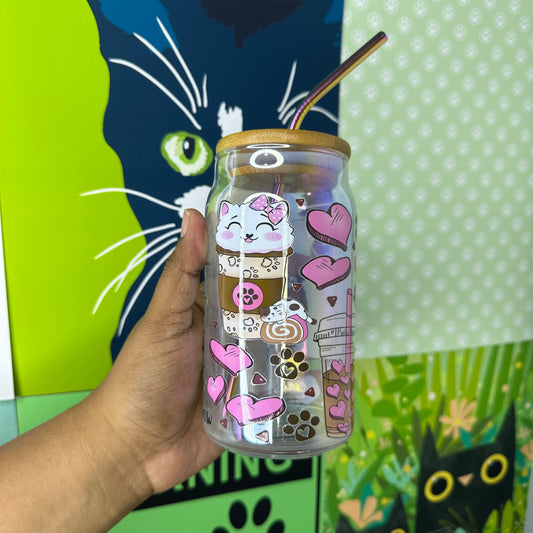 Cat Love Glass Set