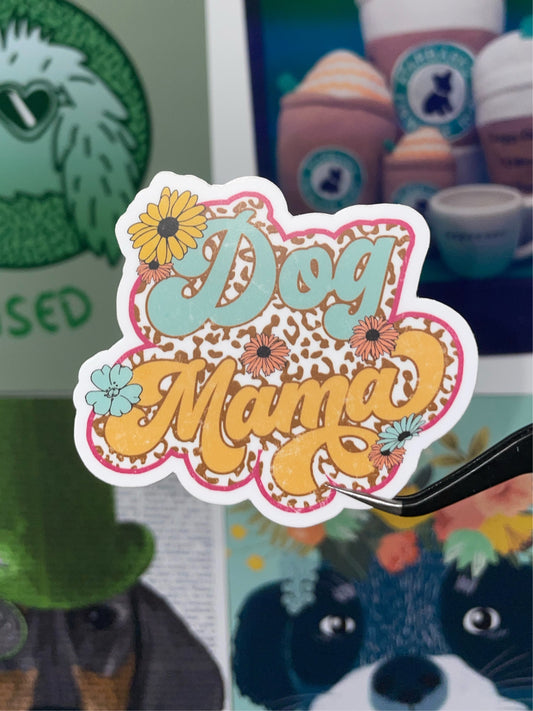 Vintage Dog Mama Sticker